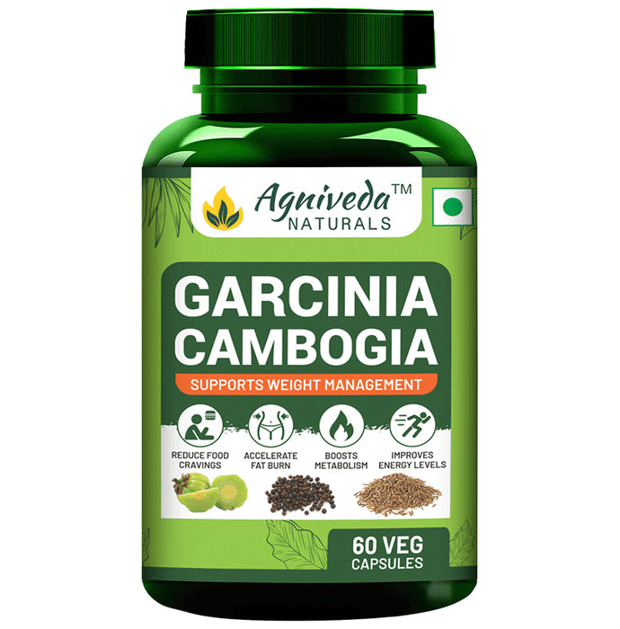 Agniveda Naturals Garcinia Cambogia Veg Capsules - Classic Derma