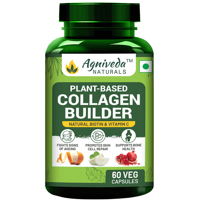 Agniveda Naturals Plant-Based Collagen Natural Biotin Capsule - Classic Derma