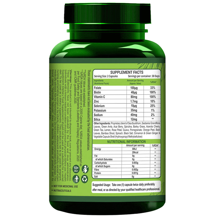 Agniveda Naturals Plant-Based Collagen Natural Biotin Capsule