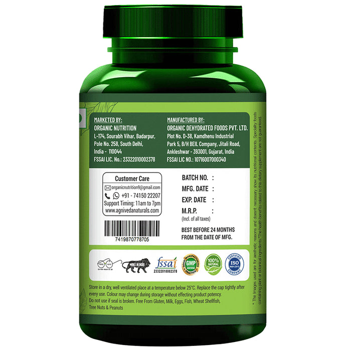 Agniveda Naturals Plant-Based D3+K2 Veg Capsules