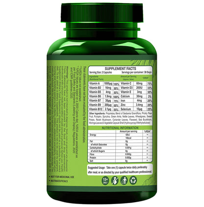 Agniveda Naturals Plant-Based Hait Vitamins Capsule