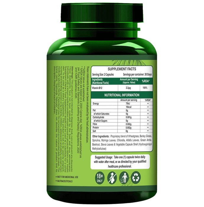 Agniveda Naturals Plant-Based Vitamin B12 Veg Capsules