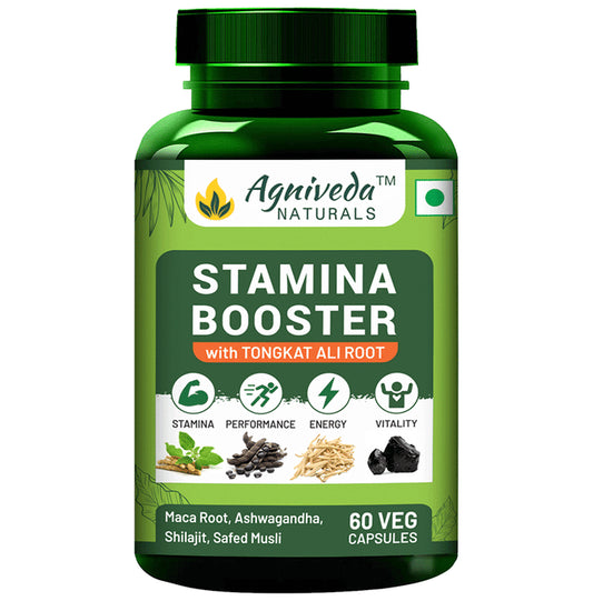 Agniveda Naturals Stamina Booster Veg Capsule - Classic Derma