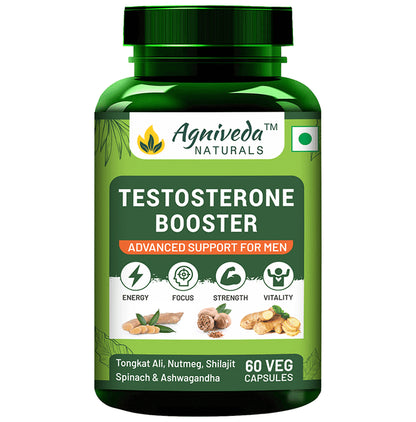 Agniveda Naturals Testosterone Booster Veg Capsule - Classic Derma
