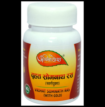 Agnivesh Vrihat Somnath Ras (with Gold) Tablet - Classic Derma