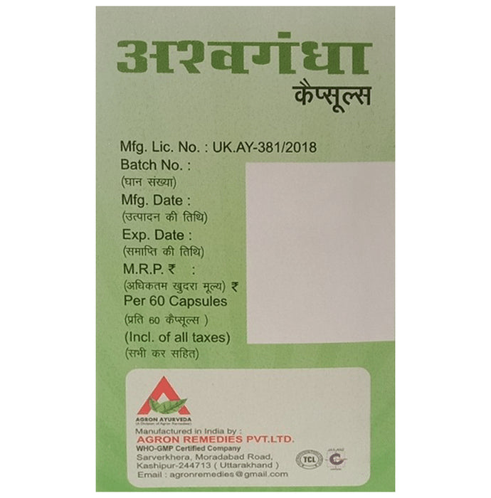 Agron Ayurveda Ashwagandha Capsule