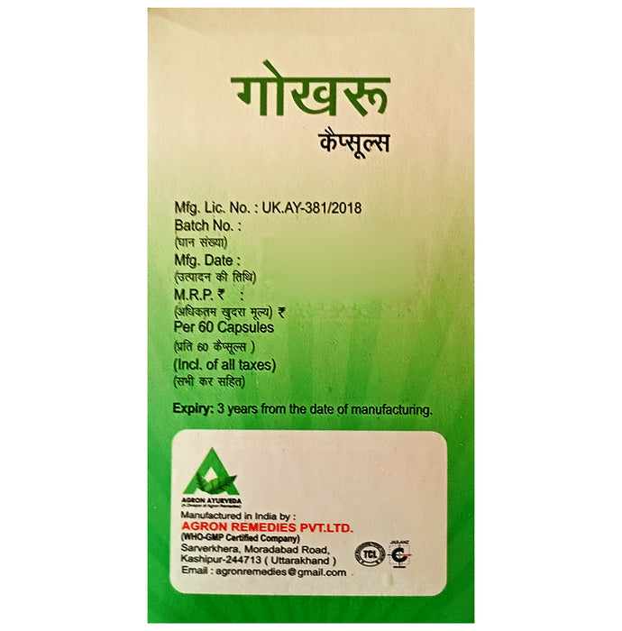 Agron Ayurveda Gokhru Capsule
