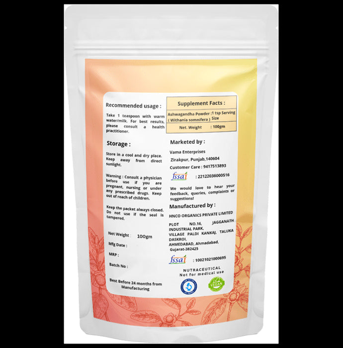Ahaar Saar Organic Ashwagandha Powder