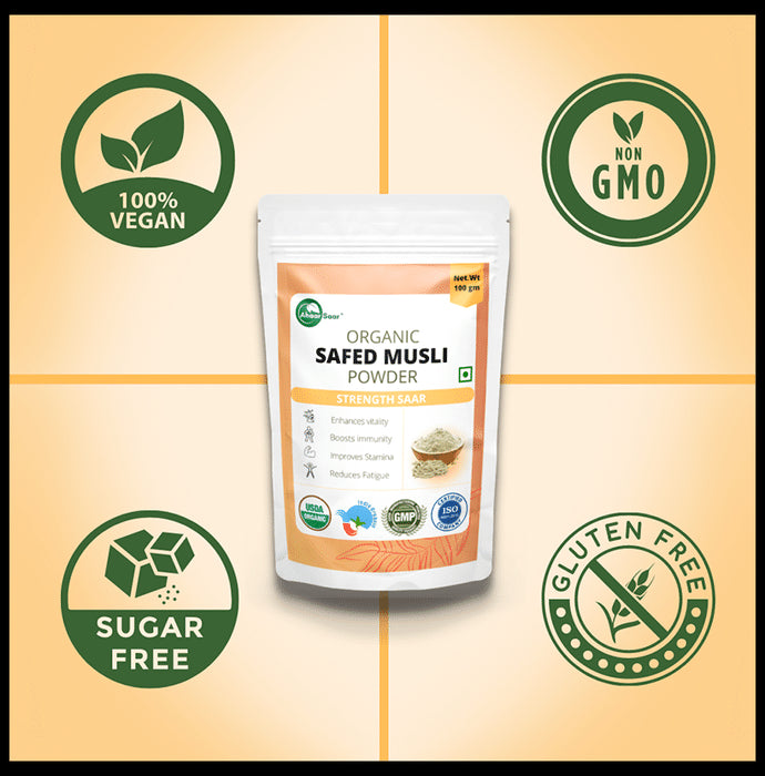 Ahaar Saar Organic Safed Musli Powder