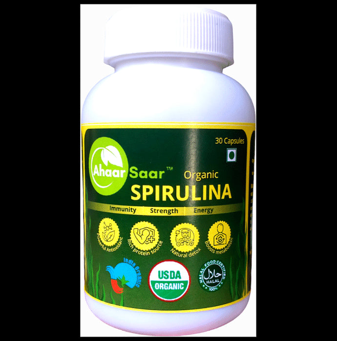 Ahaar Saar Organic Spirulina Capsule - Classic Derma