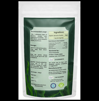 Ahaar Saar Organic Spirulina Powder