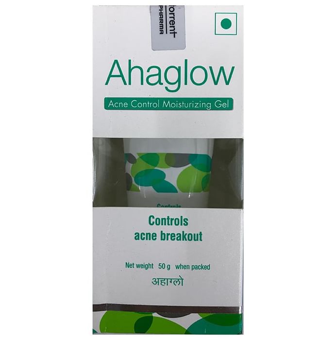 Ahaglow Acne Control Moisturizing Gel foe Acne Breakouts | Paraben-Free