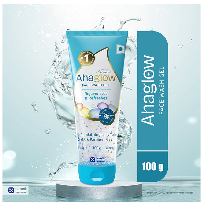Ahaglow Advanced Skin Rejuvenating Face Wash | Effective Pore Cleanser | SLS & Paraben-Free Face Care Product