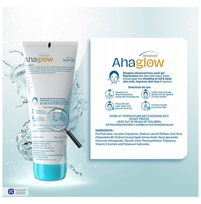 Ahaglow Advanced Skin Rejuvenating Face Wash | Effective Pore Cleanser | SLS & Paraben-Free Face Care Product