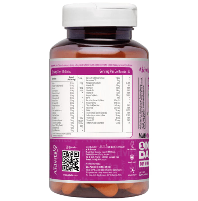 Aidvita Multivitamins One Daily for Woman Veg Tablet