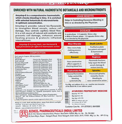 Aimil Amroid Tablet Eases Constipation & Discomfort of Piles