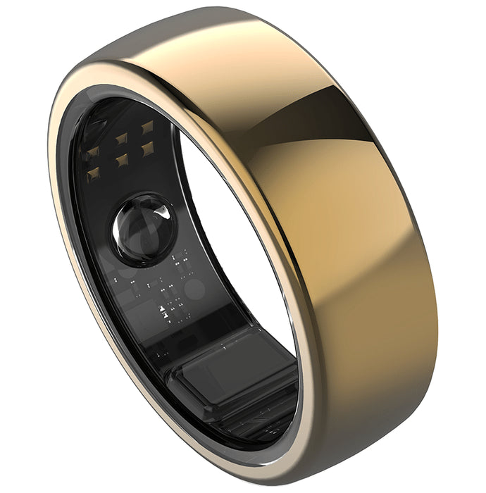 Aabo X1 Titanium Built IP68 Smart Ring Gold 12 - Classic Derma