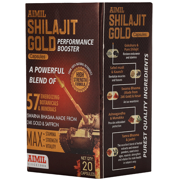 Aimil Shilajit Gold Performance Booster Capsule