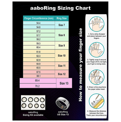 Aabo X1 Titanium Built IP68 Smart Ring Silver 11