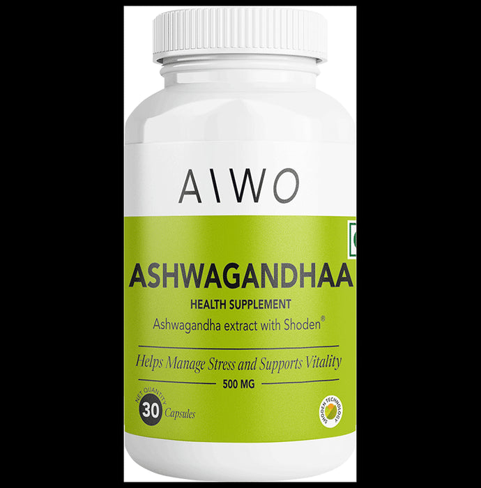 AIWO Ashwagandhaa 500mg Capsule - Classic Derma