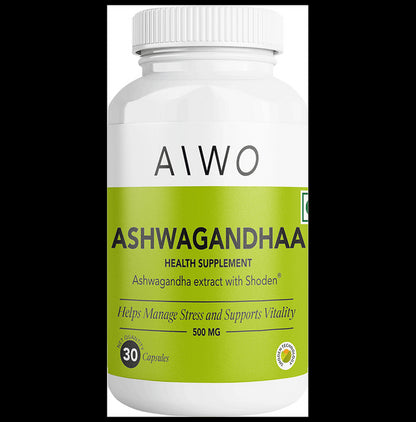 AIWO Ashwagandhaa 500mg Capsule - Classic Derma