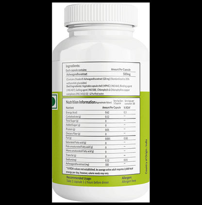 AIWO Ashwagandhaa 500mg Capsule