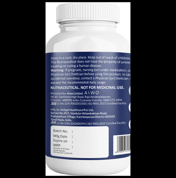 AIWO Ultimate Omega 3 Double Strength Fish Oil 1000mg for Heart Health | Capsule