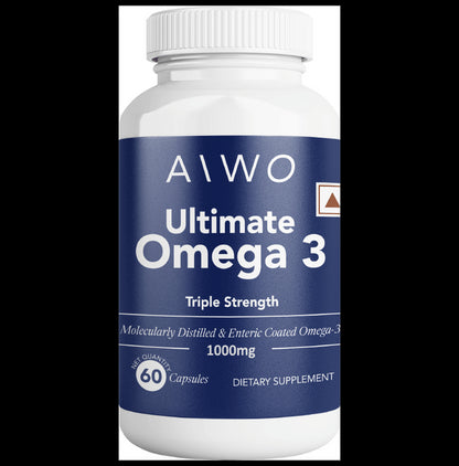 AIWO Ultimate Omega -3 Triple Strength 1000mg Capsule - Classic Derma