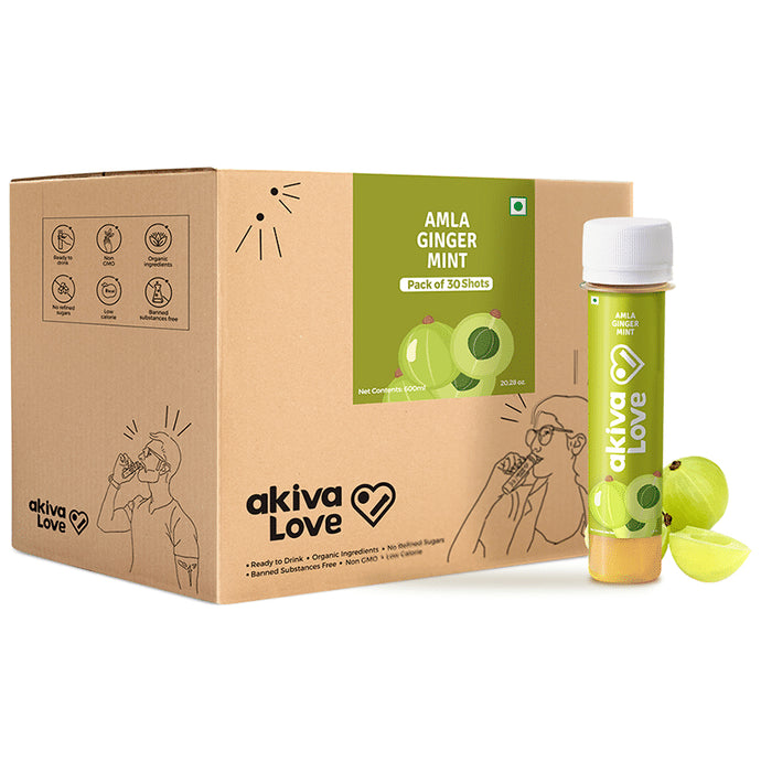 Akiva Amla Honey Ginger Drink (40ml Each) - Classic Derma