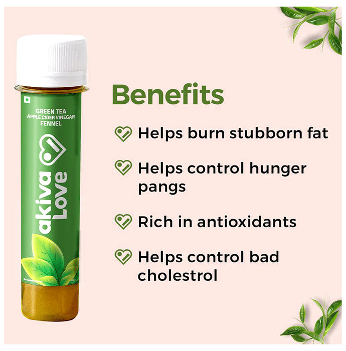 Akiva Green Tea Apple Cider Vinegar Drink (40ml Each)