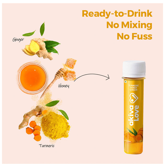 Akiva Love Turmeric Honey Ginger Shots (40ml Each)