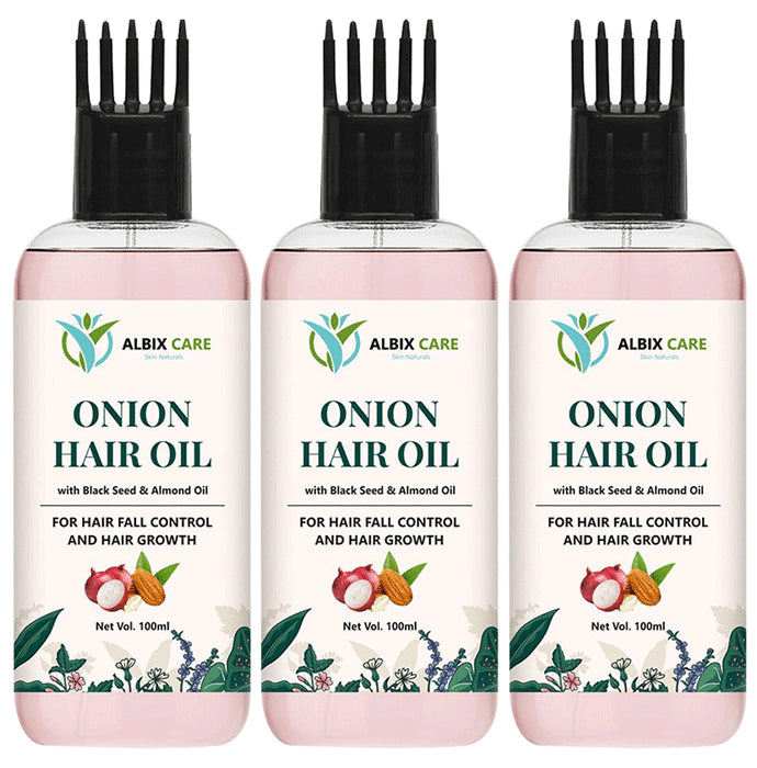 Albix Care Onion Hair Oil (100ml Each) - Classic Derma