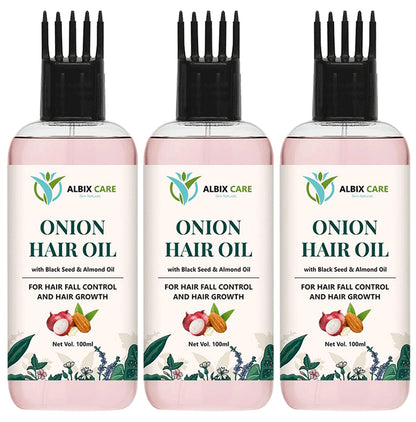 Albix Care Onion Hair Oil (100ml Each) - Classic Derma