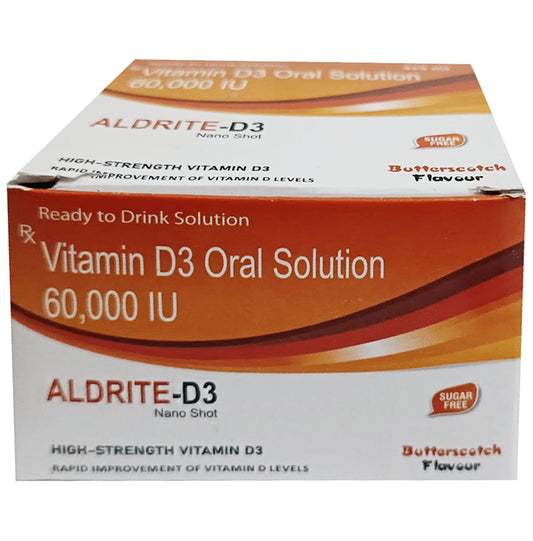 Aldrite-D3 Nano Shot (5ml Each) Butterscotch Sugar Free - Classic Derma
