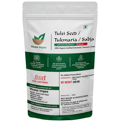 Mewar Impex Tulsi Seed / Tukmaria / Sabja Seed