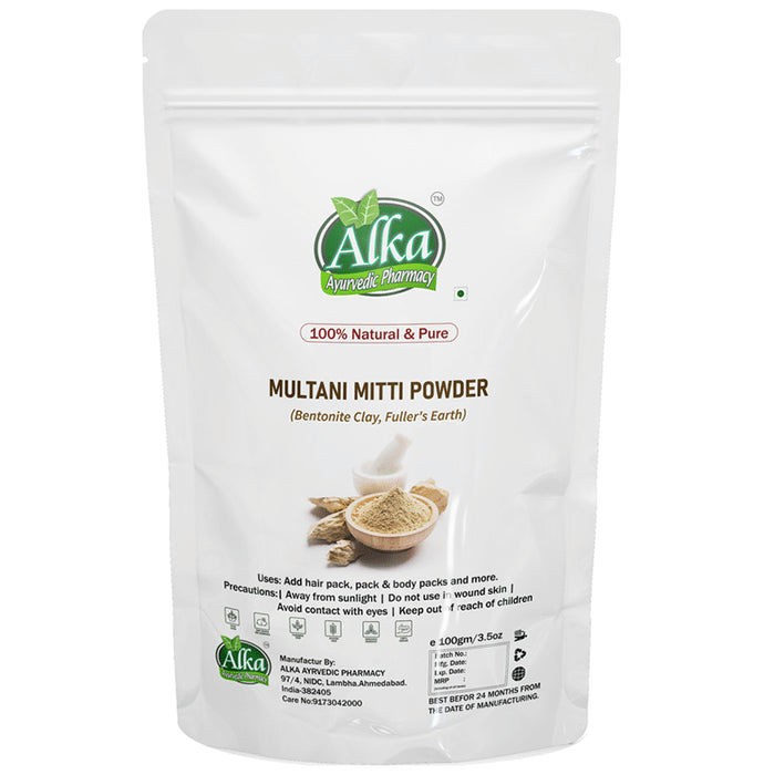 Alka Ayurvedic Pharmacy Multani Mitti Powder - Classic Derma