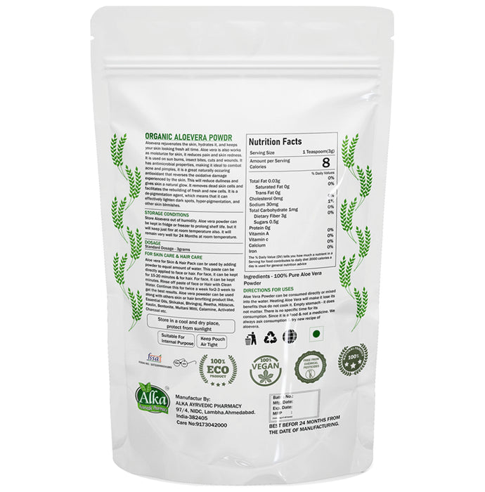 Alka Ayurvedic Pharmacy Organic Aloevera Powder