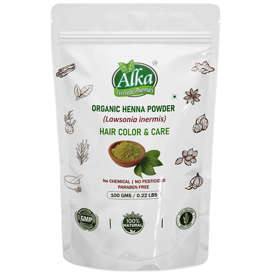Alka Ayurvedic Pharmacy Organic Henna Powder - Classic Derma