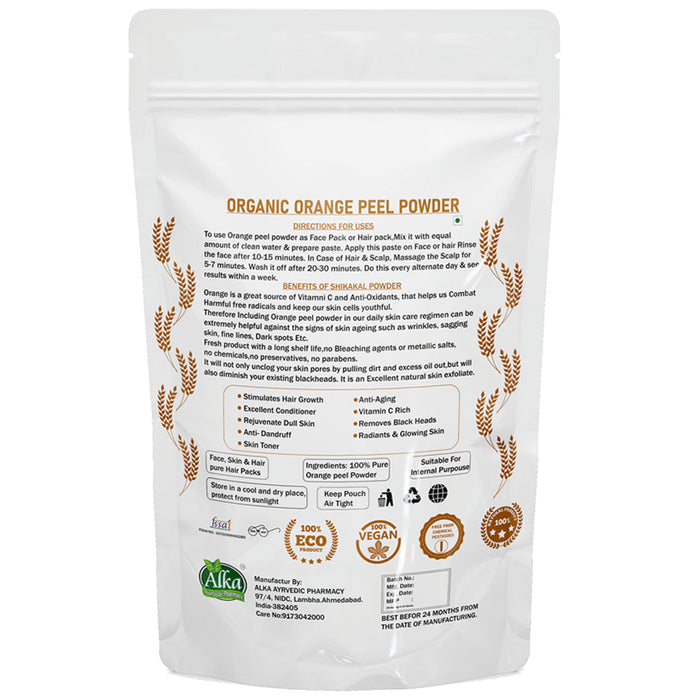 Alka Ayurvedic Pharmacy Organic Orange Peel Powder
