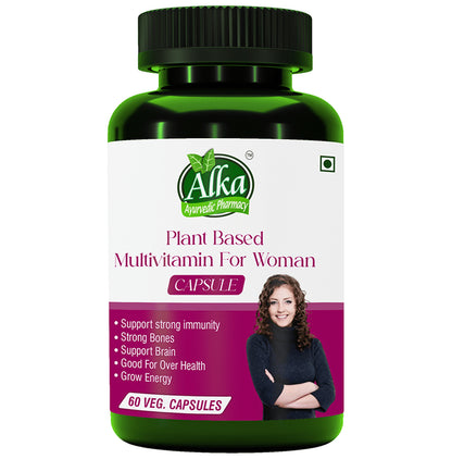 Alka Ayurvedic Pharmacy Plant Based Multivitamin for Woman Veg Capsule - Classic Derma
