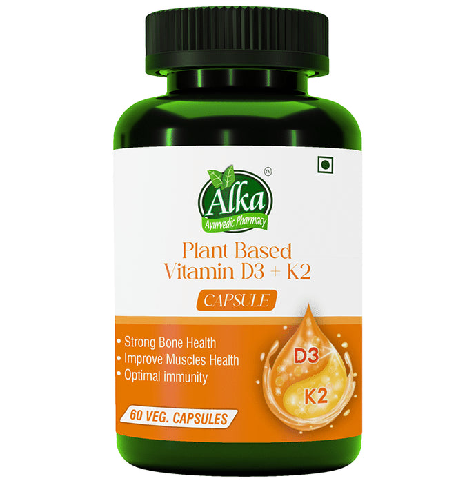 Alka Ayurvedic Pharmacy Plant Based Vitamin D3+ K2 - Classic Derma