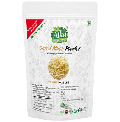 Alka Ayurvedic Pharmacy Safed Musli Powder - Classic Derma