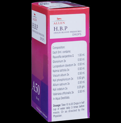 Allen A50 H.B.P (High Blood Pressure) Drop