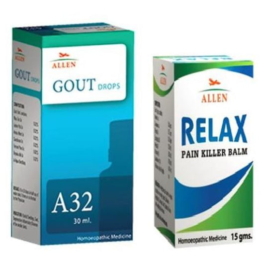 Allen Anti Gout Combo (A32 + Relax Pain Killer Balm) - Classic Derma