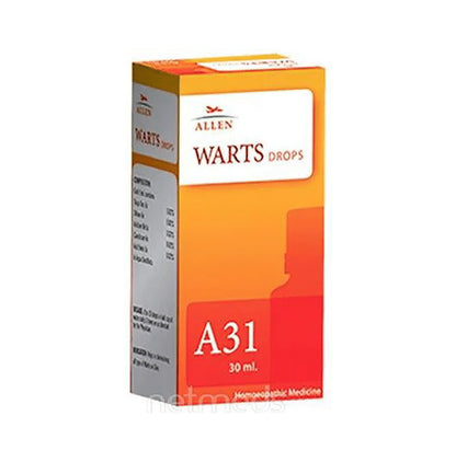 Allen Anti Warts Combo Pack of A31 Warts Drop 30ml & Dewarts Cream 25gm