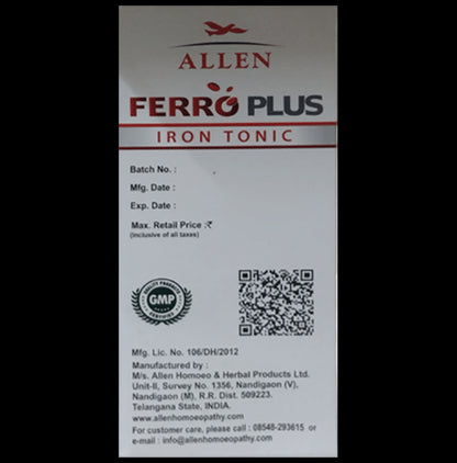 Allen Ferro Plus Iron Tonic