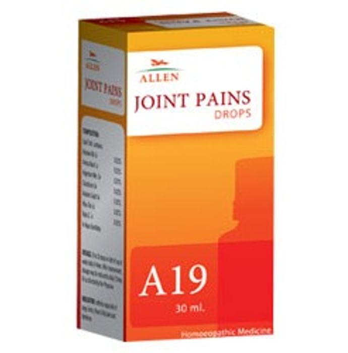 Allen Joint Care Combo Pack of A19 Joint Pains Drop 30ml & Relax Pain Killer Oil 60ml
