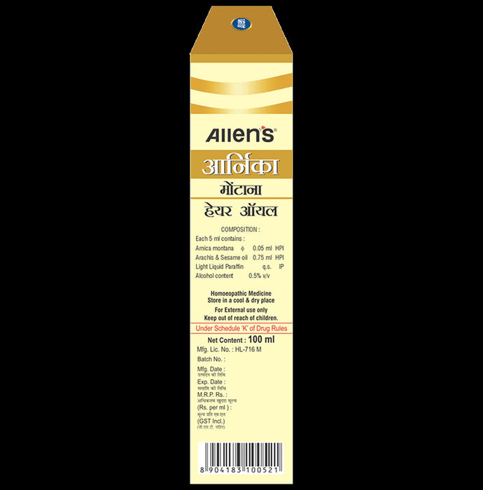 Allen Laboratories Arnica Montana Hair Oil (100ml Each)