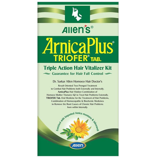 Allen Laboratories Arnica Plus (Hair Vitalizer 100 Ml+ Triofer 50 Tablets) Kit - Classic Derma