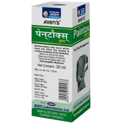 Allen Laboratories Paintox Drops (30ml Each)